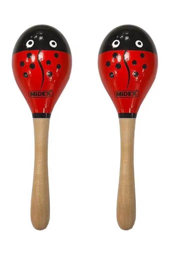 Midex Orf-MRC-11X Örf Aletleri Ağaç Marakas Kaliteli Maracas 2 Adet (Çift)