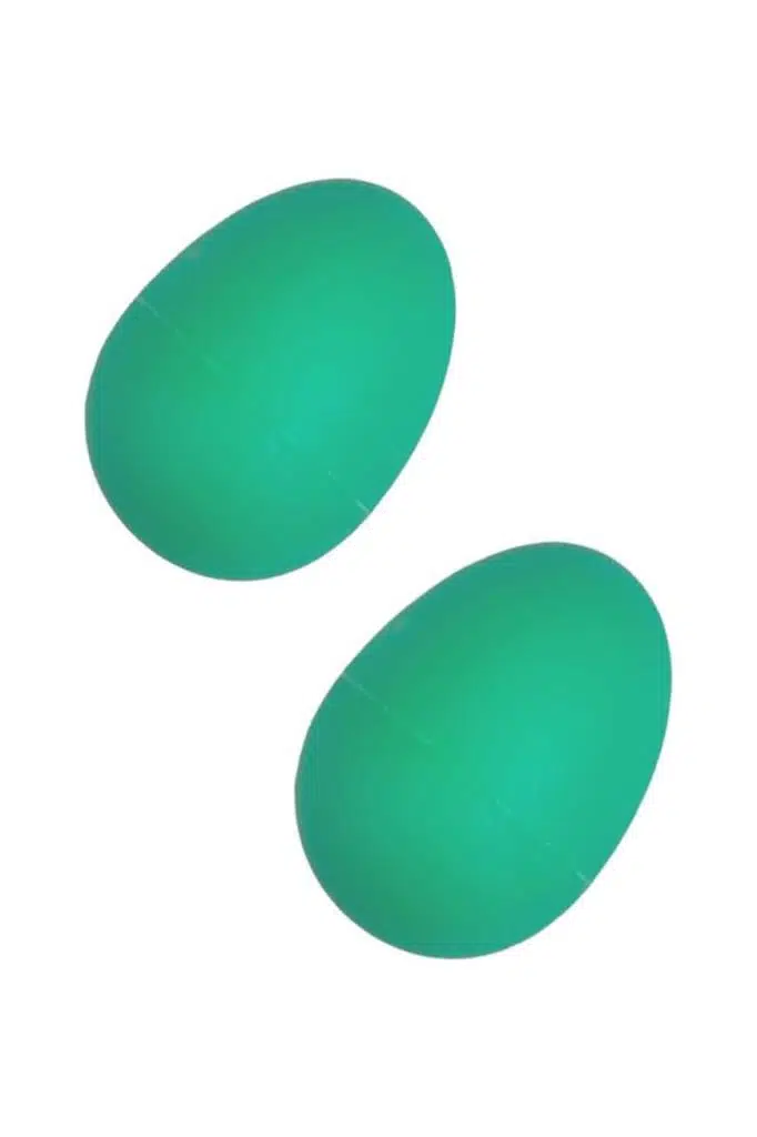 Midex Orf-MT8GR Örf Aletleri Plastik Yeşil Yumurta Marakas Müzikal Titreme 2 Adet (Çift)