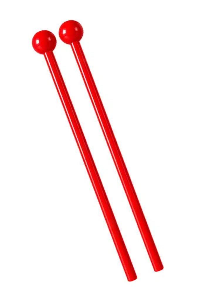 Midex Orf-TFK-20RD Kırmızı Çocuk Davulu Tokmağı Ritim Çubuğu Örf Aleti 23 cm (Karbon Fiber)