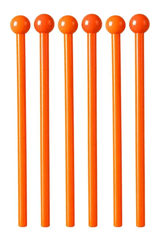 Midex Orf-TFK-23OR 3X Turuncu Çocuk Davulu Tokmağı 23 cm Ritim Çubuğu Örf Aleti (Karbon Fiber)
