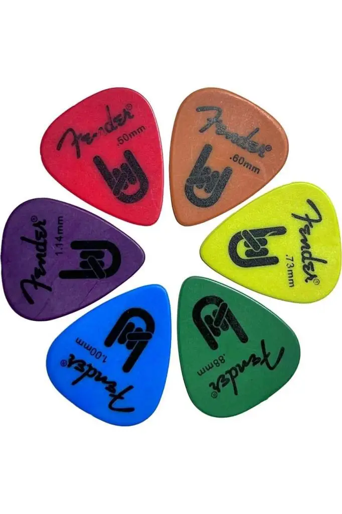 Midex PC-600OR FNDR Turuncu Renk Yüksek Kalite Gitar Pena (0.60mm)