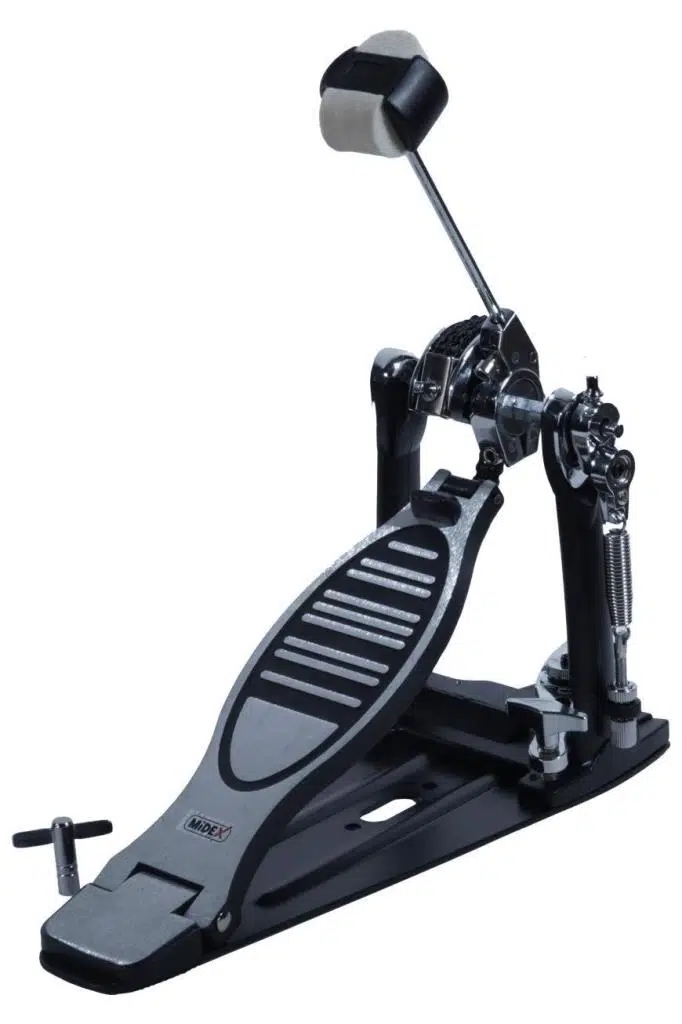Midex PD-12 Bateri Davul Single Kick Pedalı Çift Zincirli Ayarlanabilir Stabilizatör