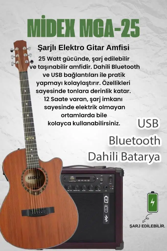 Midex PHX PRO-AMP Amfili Yüksek Kaliteli Masif Elektro Akustik Gitar Seti Midex PHX PRO-AMP Amfili Yüksek Kaliteli Masif Elektro Akustik Gitar Seti