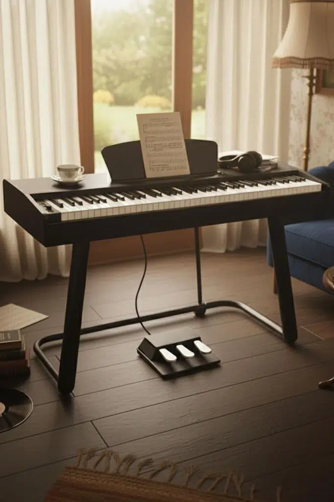 Midex PLX-125BK Taşınabilir Dijital Piyano Tuş Hassasiyetli 88 Tuş Bluetooth (Stand ve Kulaklık İle)