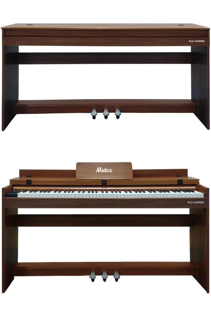 Midex PLX-140-OR-S Dijital Piyano Tuş Hassasiyetli Bluetooth 88 Tuşlu Kapaklı (Kulaklık Dahil)