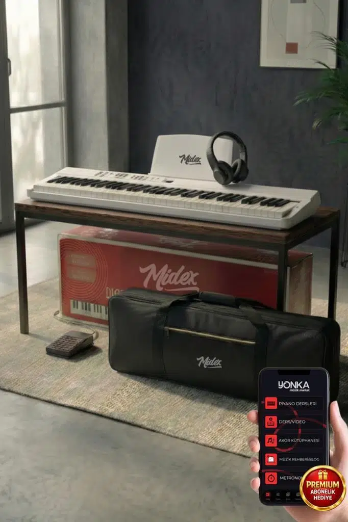 Midex PLX-80WH-H Taşınabilir Katlanır Dijital Piyano Tuş Hassasiyetli 88 Tuş BT (Sustain Kulaklık Çanta Metod) Midex PLX-80WH-H Taşınabilir Katlanır Dijital Piyano Tuş Hassasiyetli 88 Tuş BT (Sustain Kulaklık Çanta Metod)