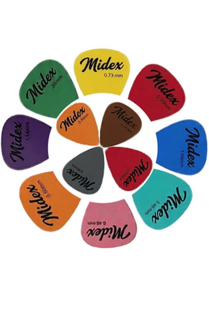 Midex PN-12 Kaliteli 12'li Gitar Penası Seti (Tüm Ebatlar)
