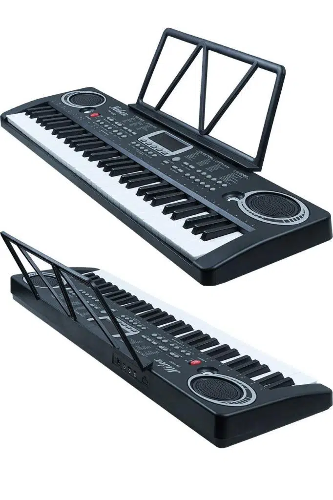 Midex PS-1500BK-H Başlangıç İçin 61 Tuşlu Org Kulaklık Notalık Adaptör Öğrenim Metodu (100 Ses 100 Ritim)