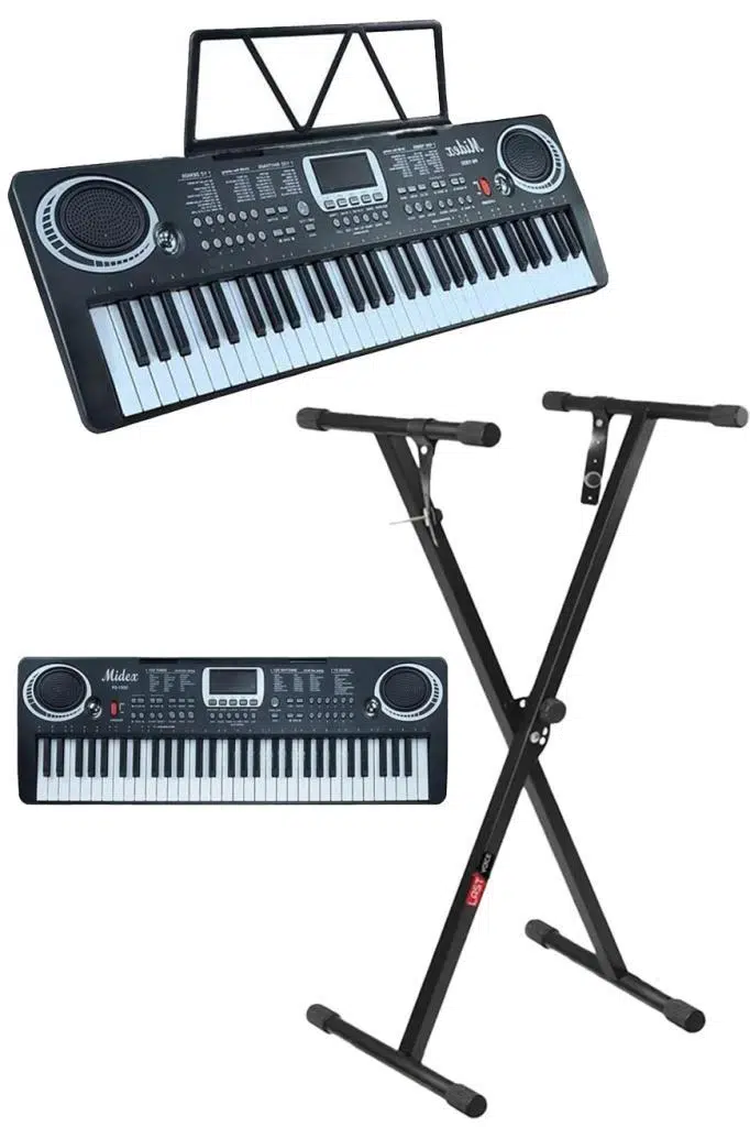 Midex PS-1500BK-ST Başlangıç Seviye 61 Tuşlu Org Stand Seti Siyah