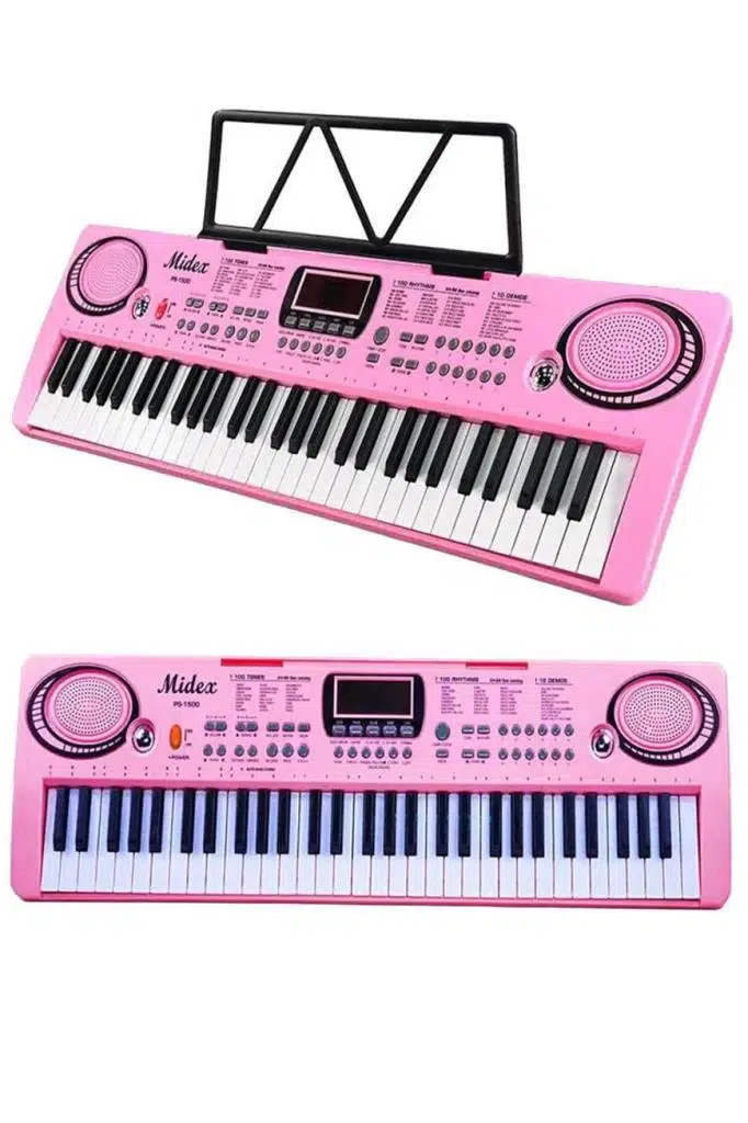Midex PS-1500PK-H Başlangıç İçin Pembe 61 Tuşlu Org Kulaklık Notalık Mikrofon Metod (100 Ses 100 Ritim) Midex PS-1500PK-H Başlangıç İçin Pembe 61 Tuşlu Org Kulaklık Notalık Mikrofon Metod (100 Ses 100 Ritim)