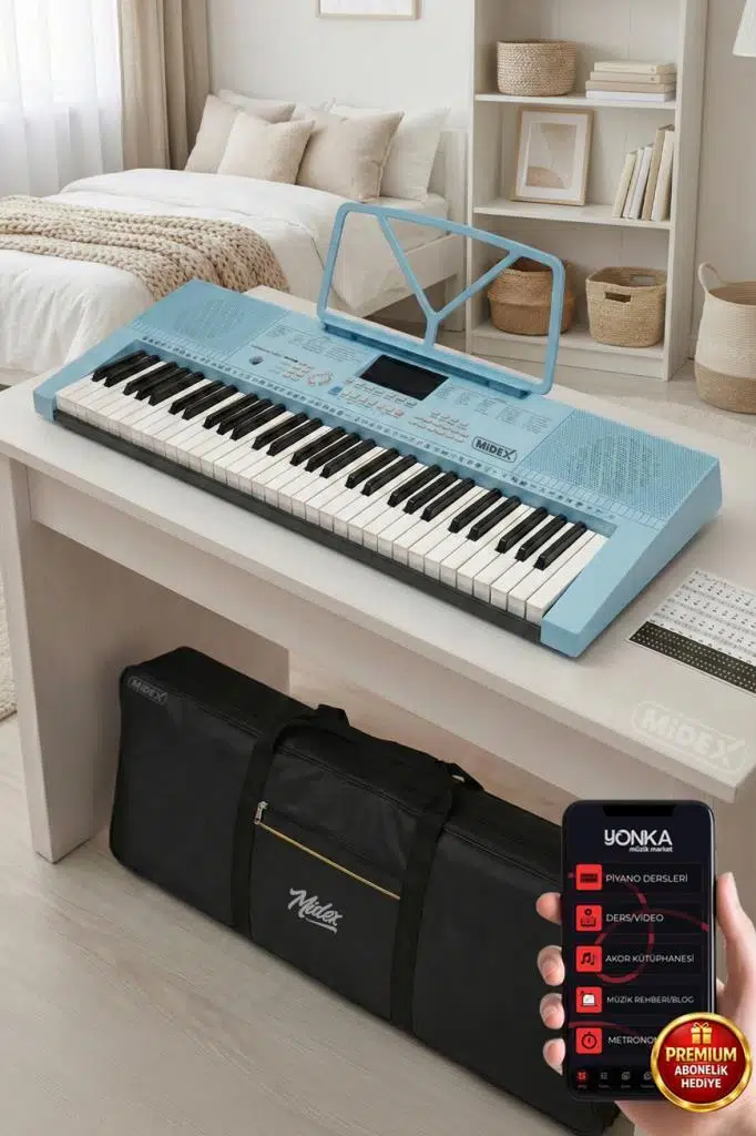 Midex PS-2300BL 61 Tuşlu Org Seti Mavi Kaliteli Başlangıç İçin Uygun Midex PS-2300BL 61 Tuşlu Org Seti Mavi Kaliteli Başlangıç İçin Uygun