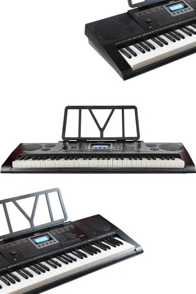 Midex PS-3500 Tuş Hassasiyetli Org 61 Tuşlu Org 5 Oktav Çanta Nota Standı Adaptör Metod (300 Ses 300 Ritim)