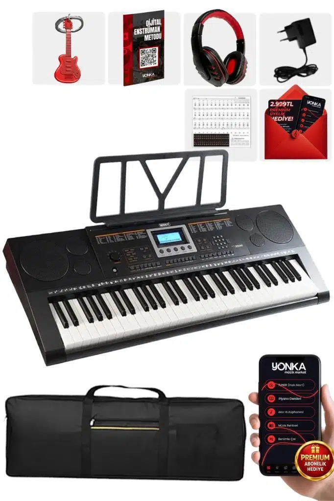 Midex PS-3500K Tuş Hassasiyetli 61 Tuşlu Org (Çanta Kulaklık Notalık Adaptör Metod) Midex PS-3500K Tuş Hassasiyetli 61 Tuşlu Org (Çanta Kulaklık Notalık Adaptör Metod)