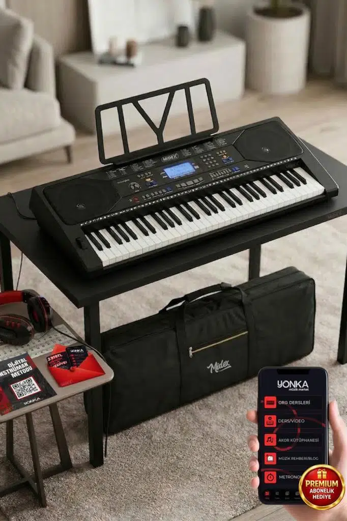 Midex PS-4500K Tuş Hassasiyetli 61 Tuşlu Org Dijital LCD Ekran USB MP3 Kulaklık Çanta Notalık Öğrenme Metodu Midex PS-4500K Tuş Hassasiyetli 61 Tuşlu Org Dijital LCD Ekran USB MP3 Kulaklık Çanta Notalık Öğrenme Metodu