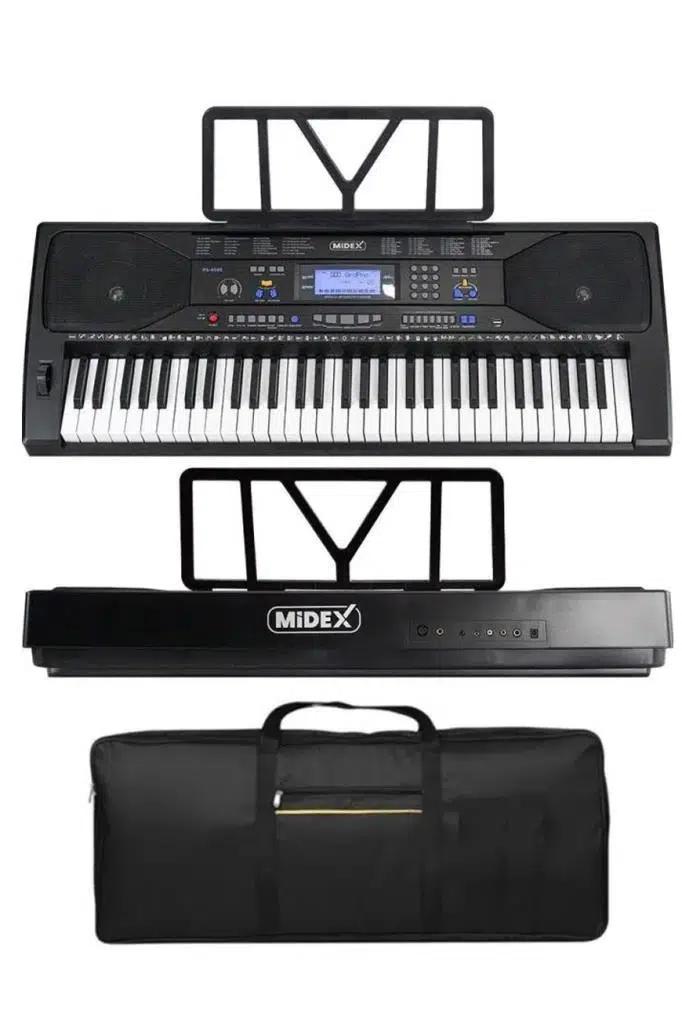 Midex PS-4500KS Tuş Hassasiyetli 61 Tuşlu Org LCD Ekran USB MP3 (Stand Kulaklık Çanta Notalık Metod) Midex PS-4500KS Tuş Hassasiyetli 61 Tuşlu Org LCD Ekran USB MP3 (Stand Kulaklık Çanta Notalık Metod)