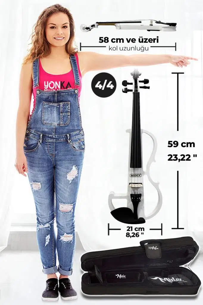 Midex RCZ-606WH-PAK Elektro Keman ve Şarjlı Hoparlör Anfi Mikrofon Seti