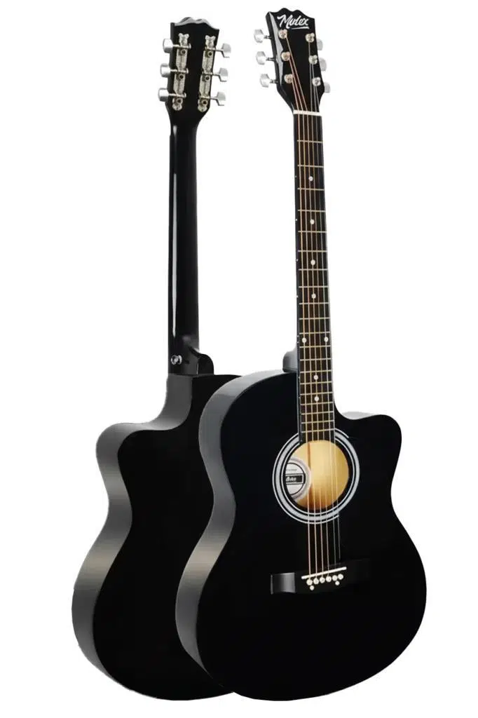 Midex RG-540BK Kaliteli Kesik Kasa Siyah 40 İnç Akustik Gitar Seti 4/4 Yetişkin