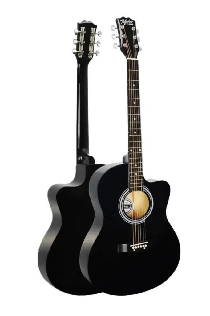 Midex RG-540BK Kaliteli Kesik Kasa Siyah 40 İnç Akustik Gitar Seti 4/4 Yetişkin