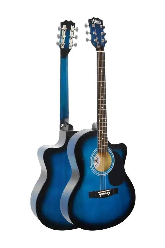 Midex RG-540BL Kaliteli Kesik Kasa Mavi 40 İnç Akustik Gitar Seti 4/4 Yetişkin