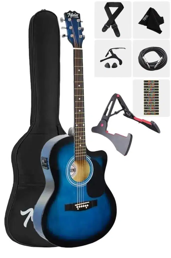 Midex RG-560BL-OUT Pack Mavi Elektro Akustik Gitar Full Set Ekolayzerli 40 İnç 4/4 Yetişkin(OUTLET) Midex RG-560BL-OUT Pack Mavi Elektro Akustik Gitar Full Set Ekolayzerli 40 İnç 4/4 Yetişkin(OUTLET)
