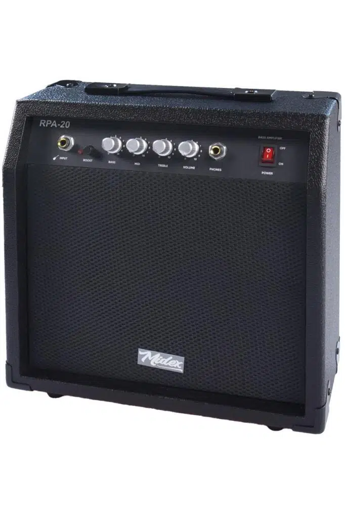 Midex RPA-20BK-HD Bas Gitar Amfisi 20 Watt (Kulaklık ve Jak Kablosu Dahil)