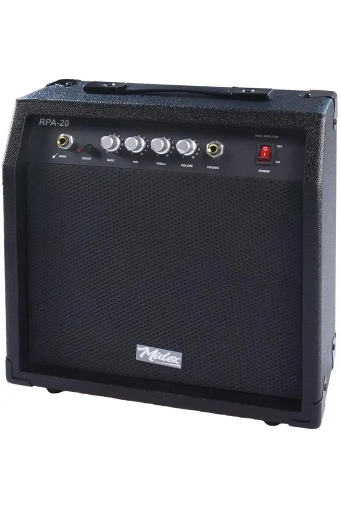 Midex RPA-20BK-HD Bas Gitar Amfisi 20 Watt (Kulaklık ve Jak Kablosu Dahil)