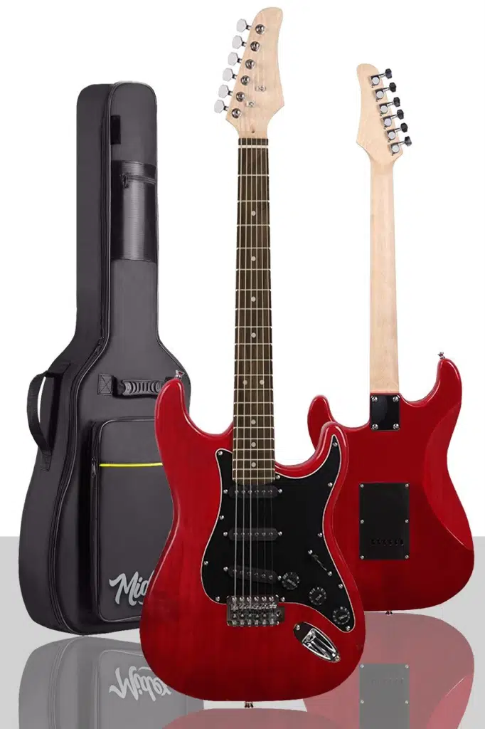 Midex RPH-30RD Gül Klavye Strat Kasa SSS Elektro Gitar Seti Midex RPH-30RD Gül Klavye Strat Kasa SSS Elektro Gitar Seti