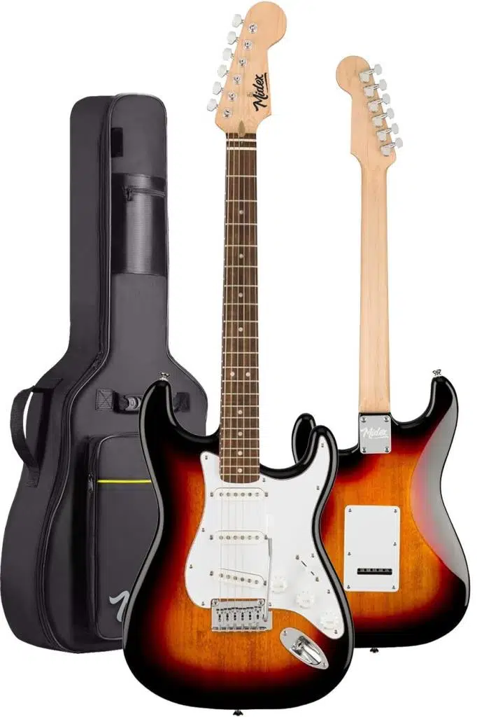 Midex RPH-30SB-25AMP Gül Klavye SSS 25W Amfili Elektro Gitar Seti