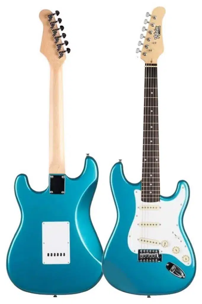 Midex RPH-30TR Turkuaz Renk Gül Klavye Strat Kasa SSS Elektro Gitar Seti