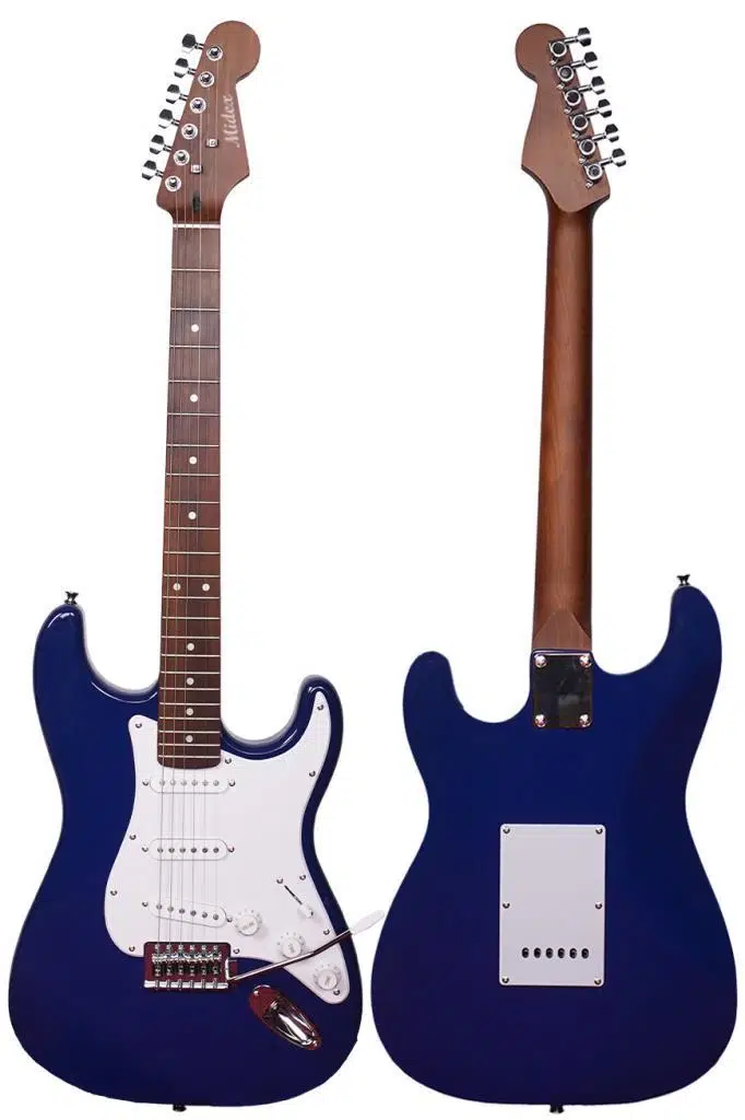 Midex RPH-30WBL Mavi Beyaz Gül Klavye Strat Kasa SSS Elektro Gitar Seti Midex RPH-30WBL Mavi Beyaz Gül Klavye Strat Kasa SSS Elektro Gitar Seti