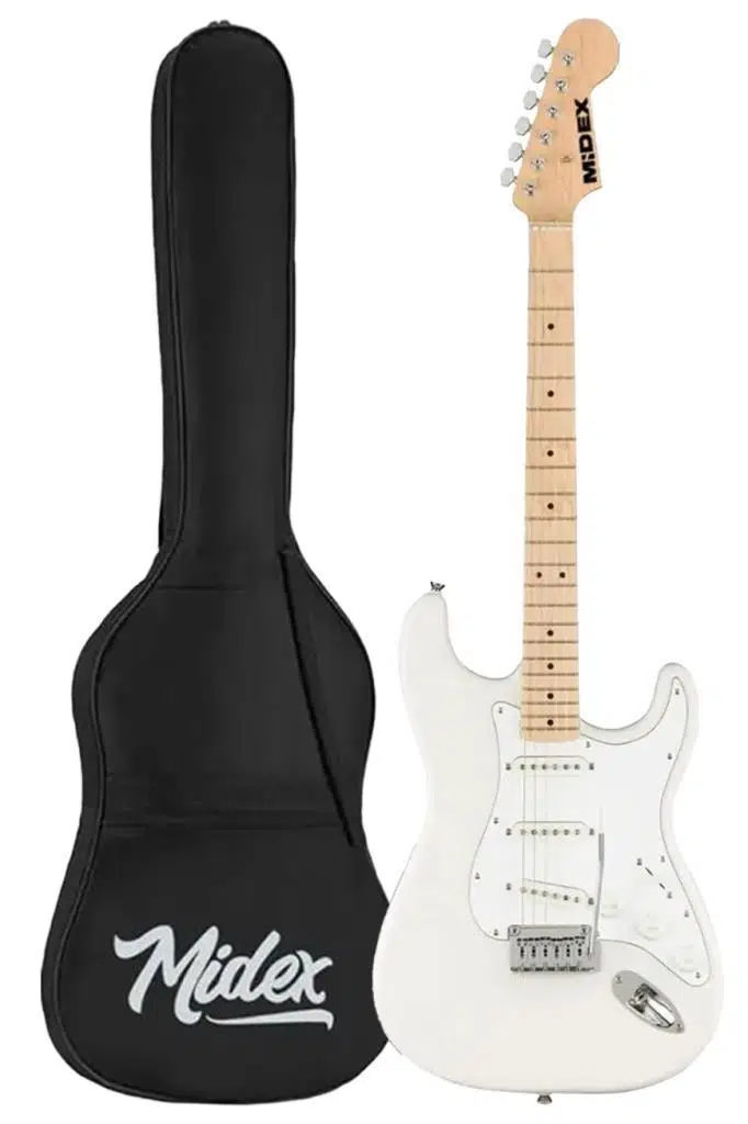 Midex RPH-30WH Maple Klavye Strat Kasa SSS Elektro Gitar Seti