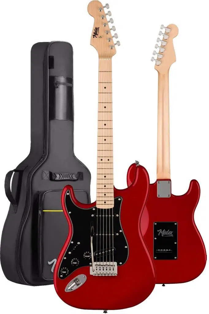 Midex RPH-31RD-25AMP Solak Elektro Gitar 25W Amfili Full Set