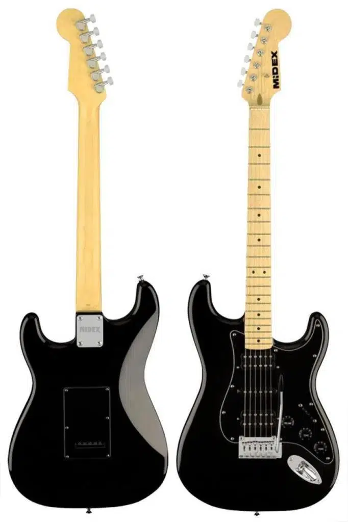 Midex RPH-40BK Full Black Elektro Gitar Seti HSH Manyetik Maple Klavye Üst Kalite Midex RPH-40BK Full Black Elektro Gitar Seti HSH Manyetik Maple Klavye Üst Kalite