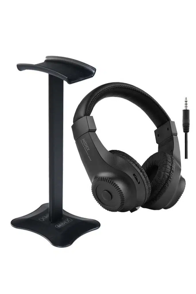 Midex RS-10ST Çok Amaçlı Stüdyo Referans Dinleme DJ Stereo Kulaklık + Stand
