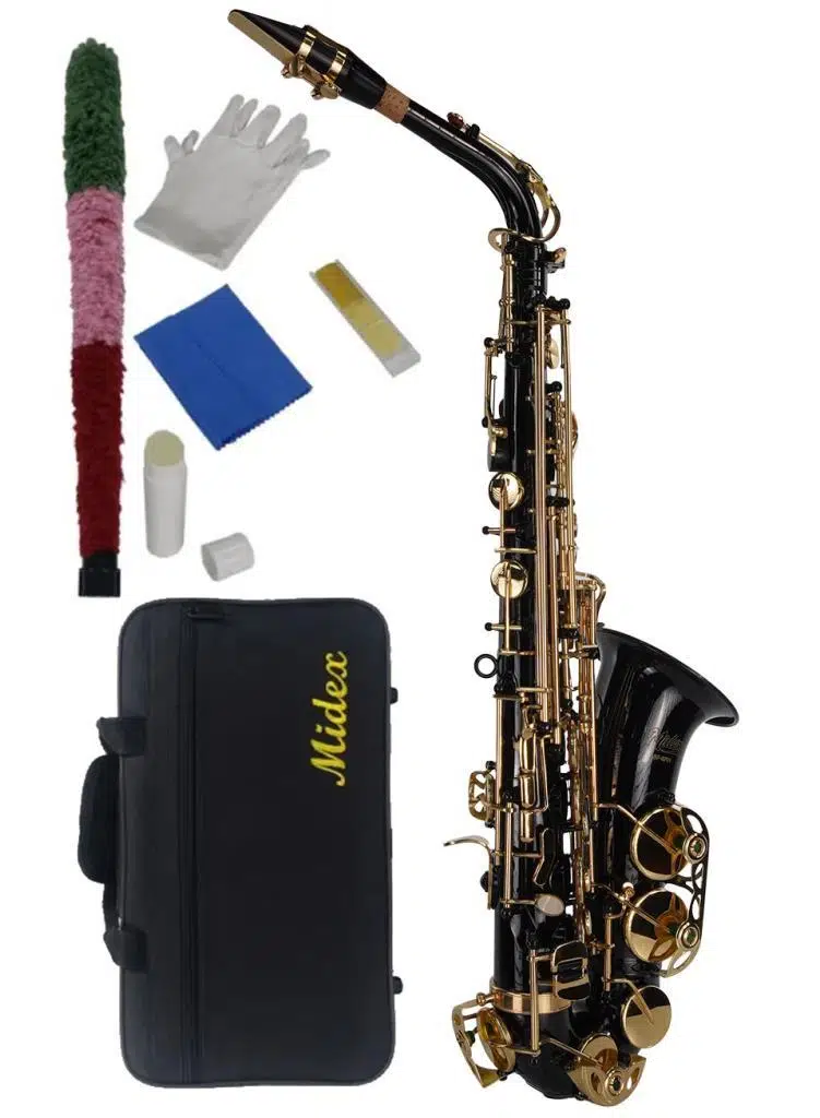 Midex SF-701 Profesyonel Alto Saksafon (Çanta ve Aksesuar Dahil (Mib)
