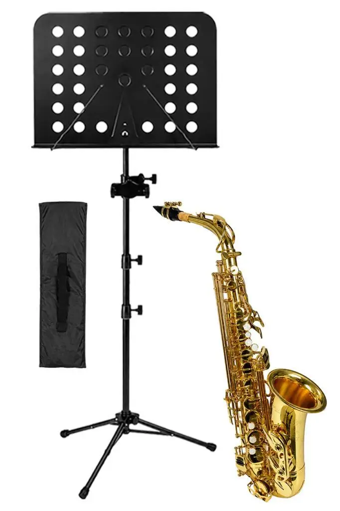 Midex SF-8000 Gold Profesyonel Alto Saksafon Mi Bemol (Eb) Full Set
