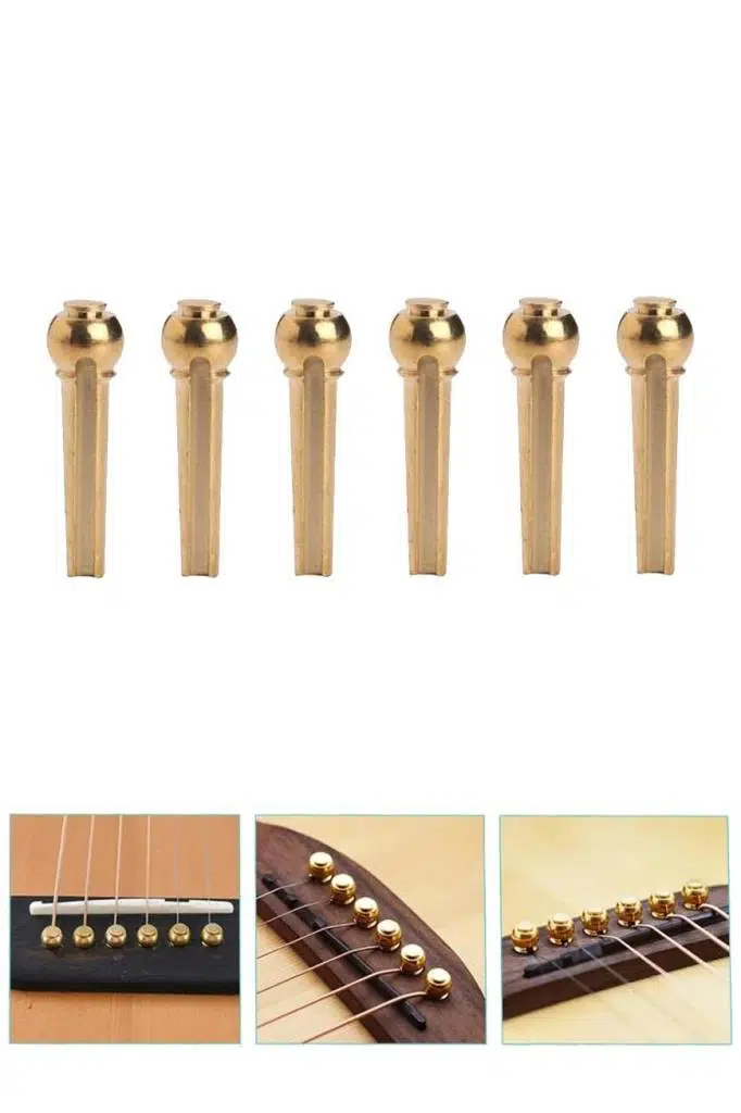Midex SN-12 Akustik Gitar Köprü Pimi 6 Adet (GOLD) Midex SN-12 Akustik Gitar Köprü Pimi 6 Adet (GOLD)