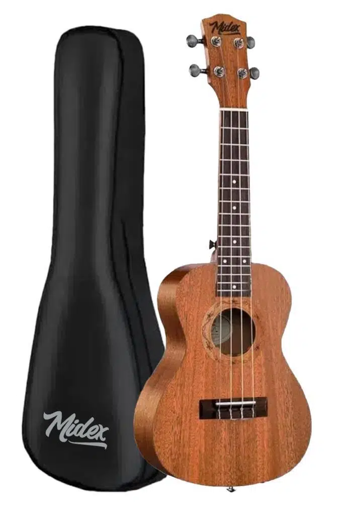 Midex SP-21MC Set Maun Soprano Ukulele (Softcase Tuner Capo Metod Nota Sticker Askı Pena)