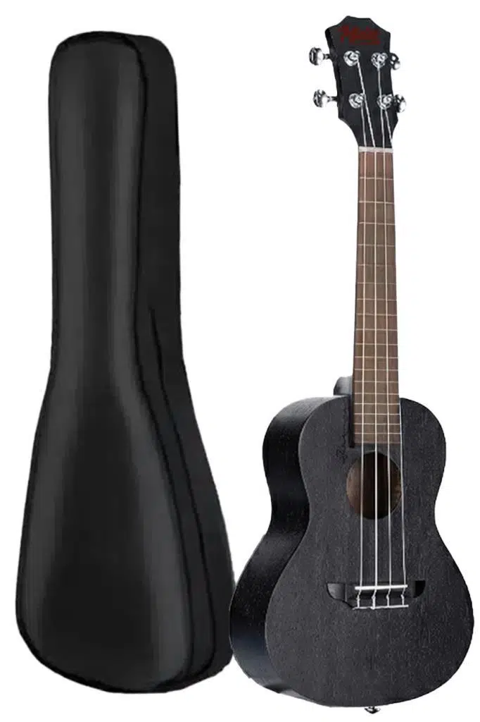 Midex SPA-235BK Maun Ağacı Yüksek Kaliteli Soprano Ukulele Seti Siyah
