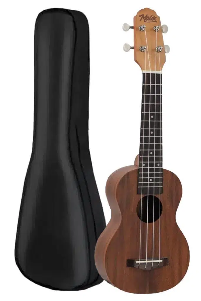 Midex SPA-241 Koa Ağacı Kaliteli Soprano Ukulele Seti Midex SPA-241 Koa Ağacı Kaliteli Soprano Ukulele Seti