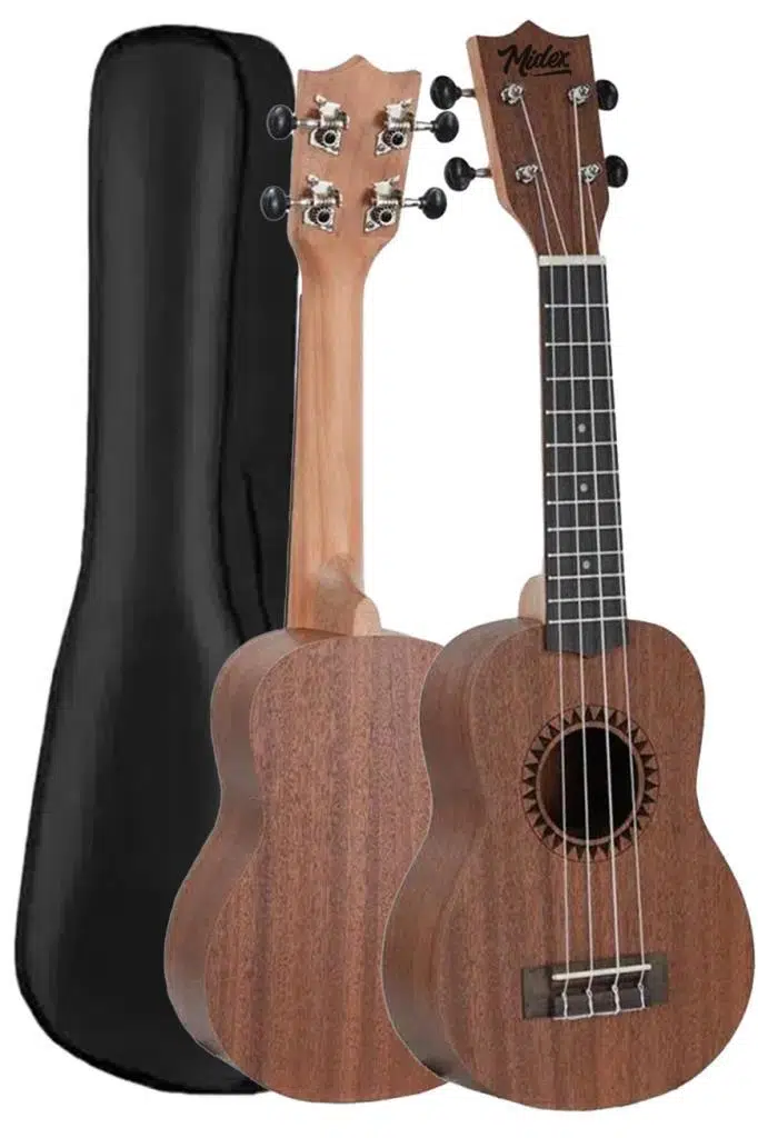 Midex SPA-251 Maun Ağacı Kaliteli Soprano Ukulele Seti