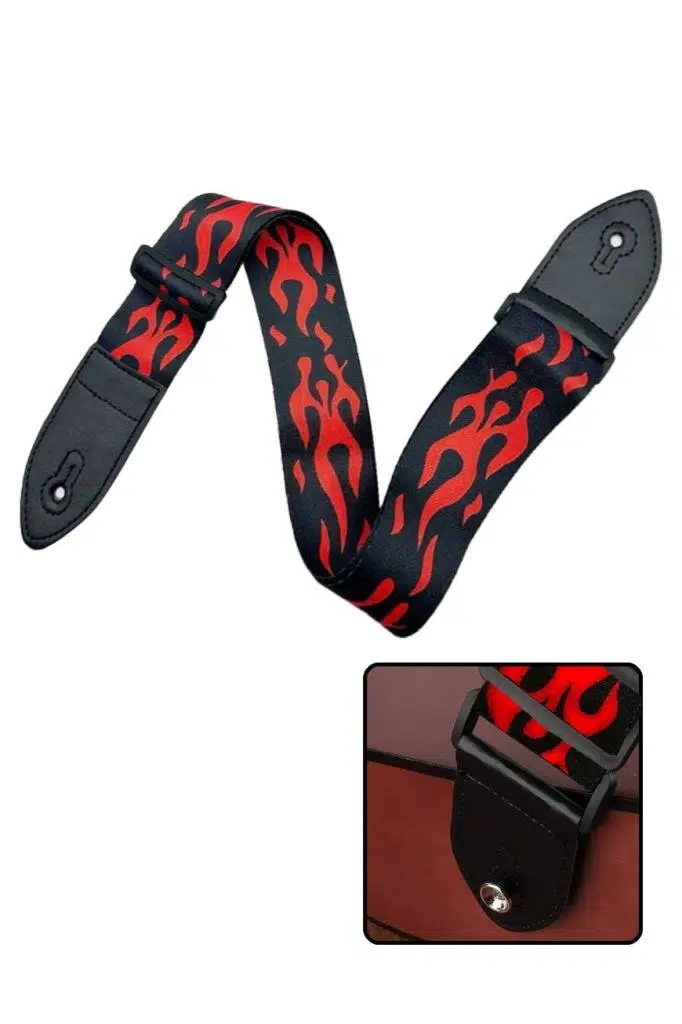 Midex SR-11RD Gitar Omuz Askısı Siyah-Kırmızı Renk Desenli Uzunluk 90-143 cm Midex SR-11RD Gitar Omuz Askısı Siyah-Kırmızı Renk Desenli Uzunluk 90-143 cm