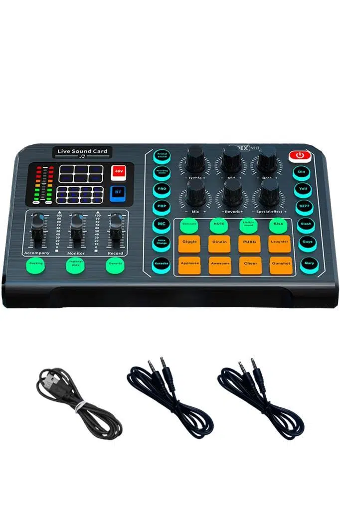 Midex Talent Paket-1 GMX-1 Mikrofon VS13 Ses Kartı Stüdyo Kayıt Canlı Yayın Seti