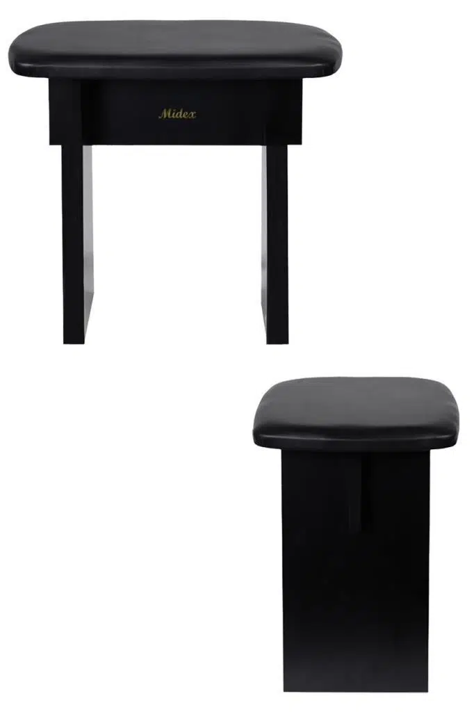 Midex TBX-122BK Kaliteli Piyano Taburesi Siyah