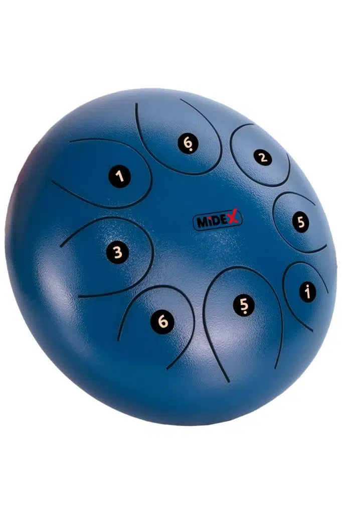 Midex TD-108BL Çelik Dil Davul Handpan 10 İnç 8 Ton Steel Tongue Drum Full Set Midex TD-108BL Çelik Dil Davul Handpan 10 İnç 8 Ton Steel Tongue Drum Full Set