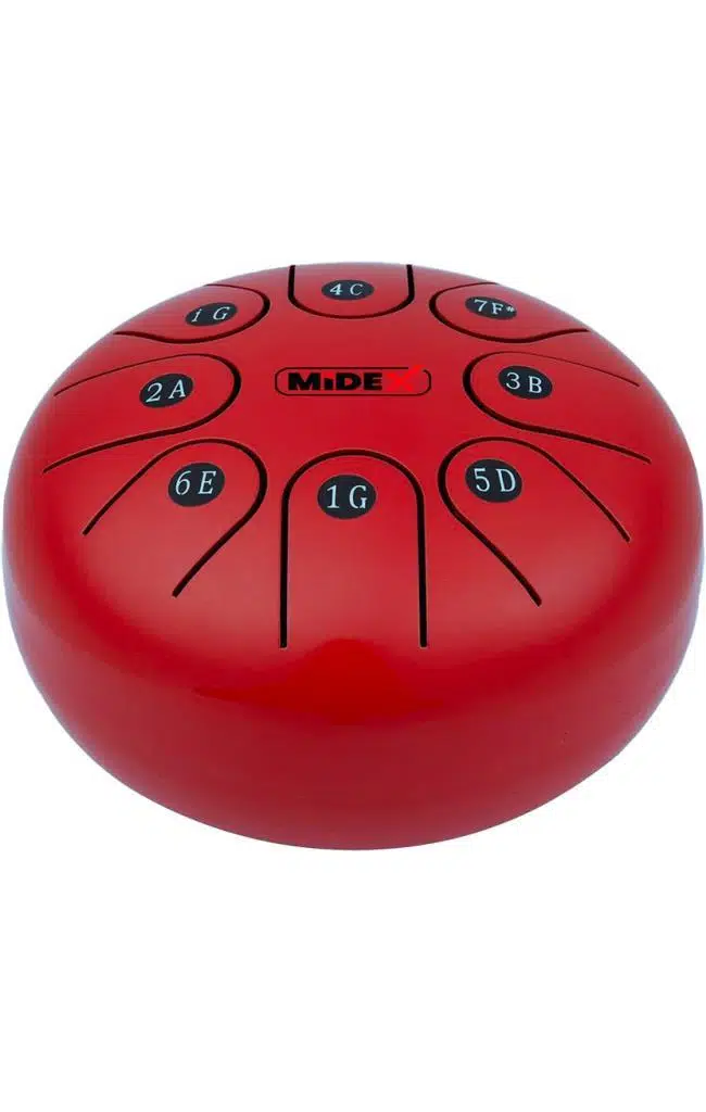 Midex TD-68RD Çelik Dil Davul Handpan 6 İnç 8 Ton Steel Tongue Drum Full Set
