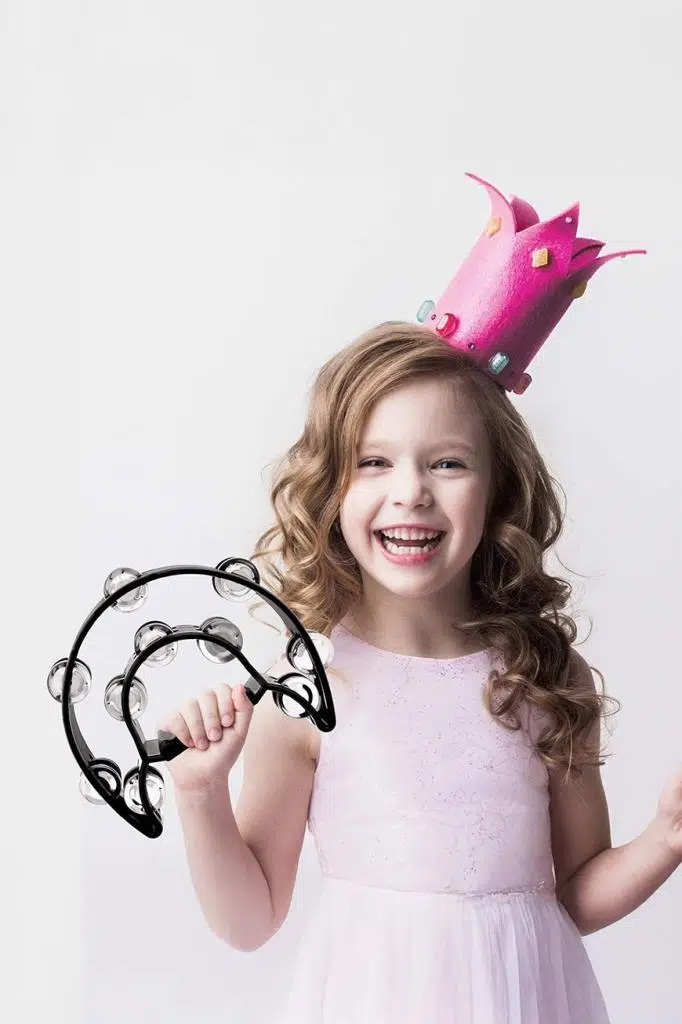 Midex TF-26BK Çift Sıra 10 Zilli Siyah Tef Tamburin (El Kavrama Aksamlı)