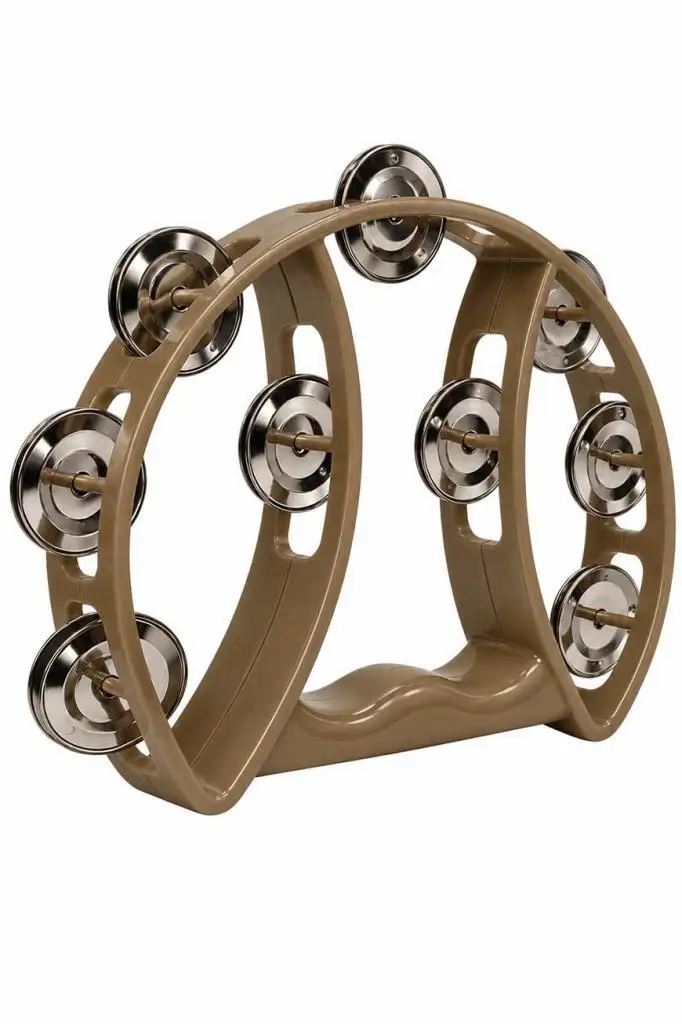 Midex TF-26GLD Örf Aletleri 9 Çift Zilli Gold Renk Kaliteli Zilli Tef (1 Adet)