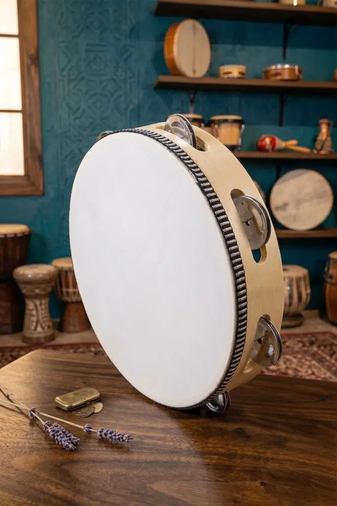 Midex TF-8A Zilli Tef Gerçek Deri 8 inç 20 cm Örf Aletleri