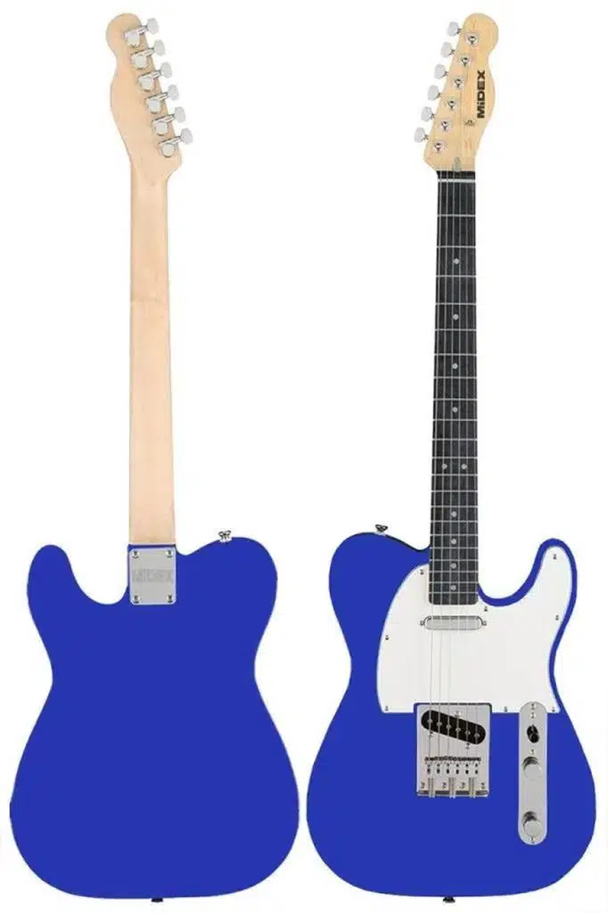 Midex TLX-50BL-30AMP Tele Kasa Maple Klavye 2 Single-Coil 30W Amfili Elektro Gitar Midex TLX-50BL-30AMP Tele Kasa Maple Klavye 2 Single-Coil 30W Amfili Elektro Gitar